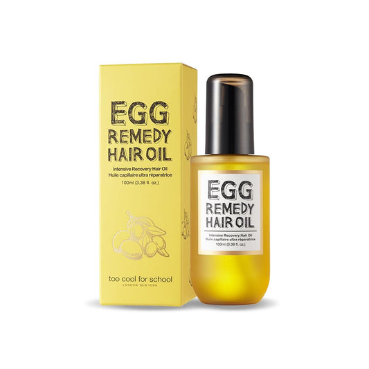 Too Cool For School | Egg Remedy Hair Oil for Damaged Hair | Real Egg Oil & Concentrated Protein | Essential Vitamins Boost