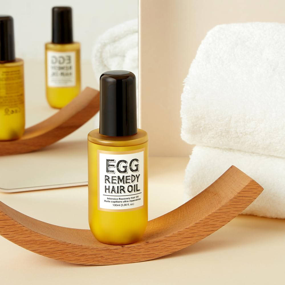 Too Cool For School | Egg Remedy Hair Oil for Damaged Hair | Real Egg Oil & Concentrated Protein | Essential Vitamins Boost