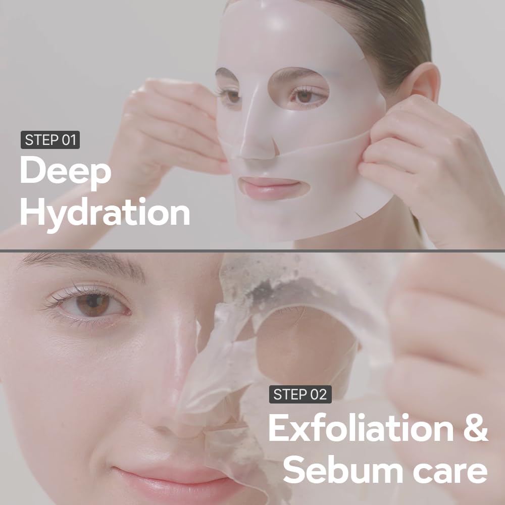 DERM·ALL MATRIX] Daily Facial Dermal-care (35g/sheet) Overnight mask pack,Lifting and Hydrating,Soothing, Exfoliating,Skin Nourishing,Collagen sheet mask for wrinkles and dry skin. (4sheets/1week)