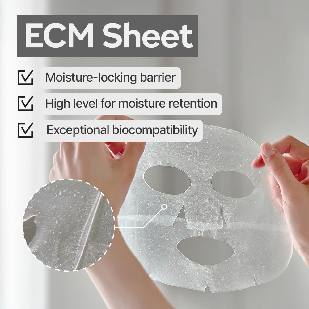 DERM·ALL MATRIX] Daily Facial Dermal-care (35g/sheet) Overnight mask pack,Lifting and Hydrating,Soothing, Exfoliating,Skin Nourishing,Collagen sheet mask for wrinkles and dry skin. (4sheets/1week)