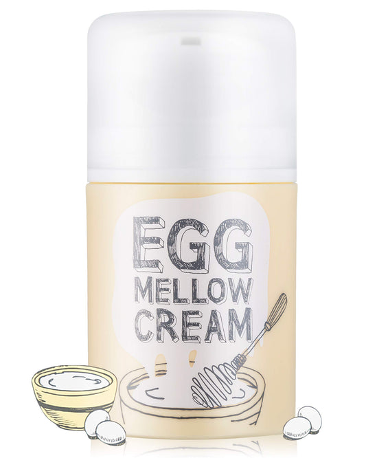 Too Cool For School | All-in-One Egg Mellow Cream 1.76 oz | Anti Aging Face Cream | Anti Wrinkle Firming Moisturizer | 98% Pure Collagen Fiber